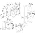 Franke Smart Linear 70 CM Ocak 90 CM Davlumbazlı Beyaz Cam Ankastre Set