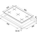 Franke Smart Linear 90 Cm Beyaz Cam Ankastre Set